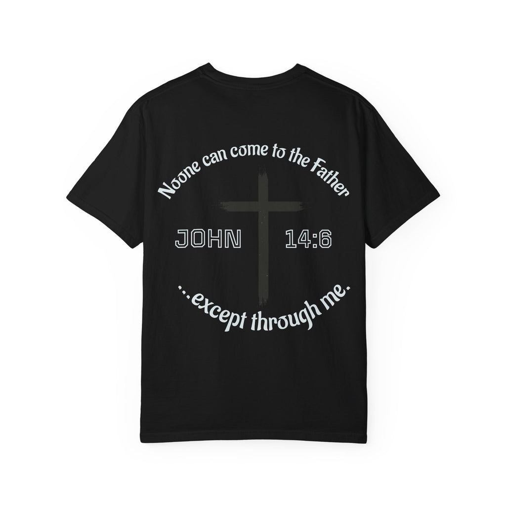 John 14:6 Cross T-Shirt — "No One Can Come to the Father" Christian Faith Tee