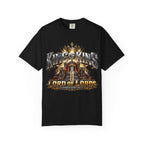 “King of Kings Lord of Lords” Christian T-shirt in Black, featuring crown imagery and ; meaningful everyday style.