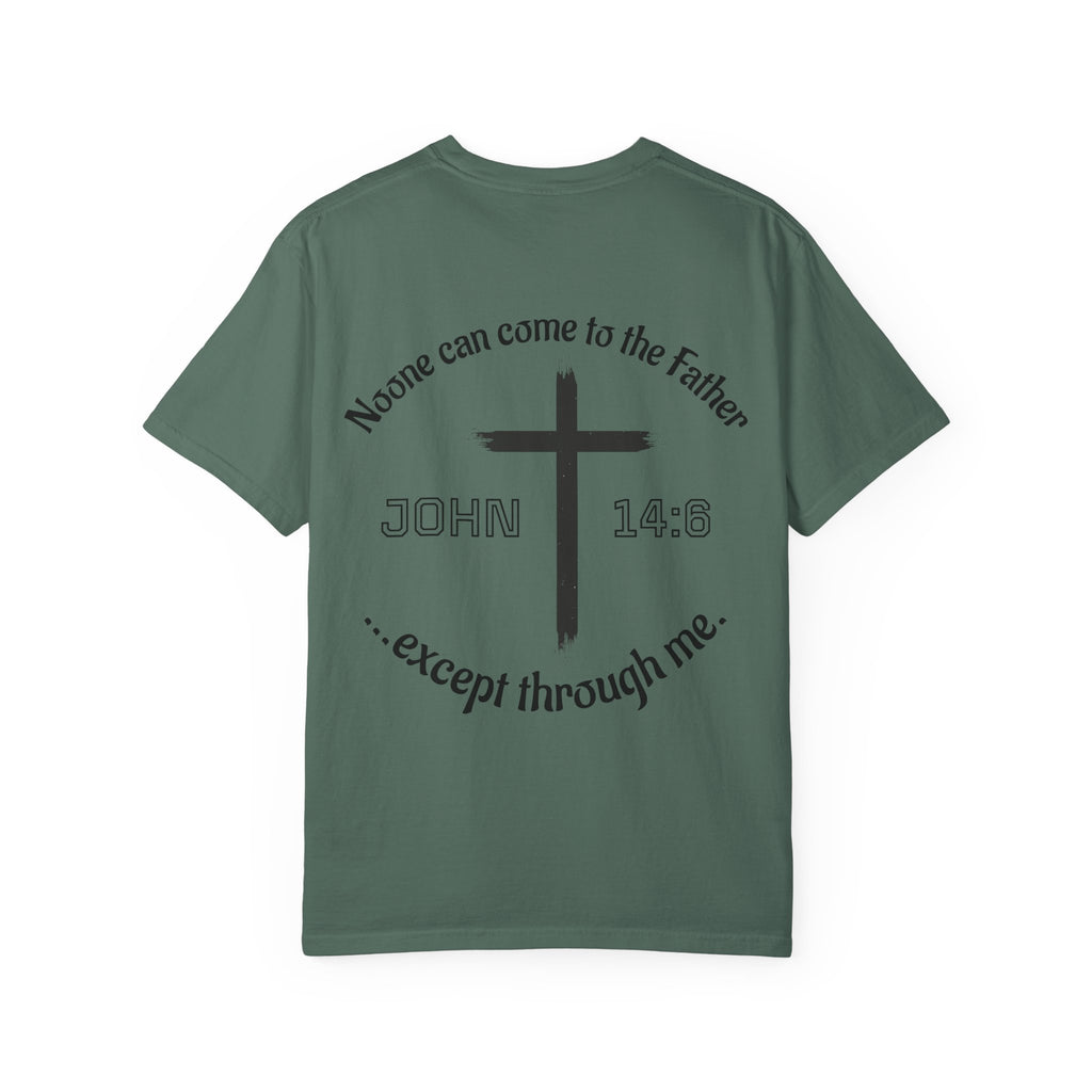 John 14:6 Cross T-Shirt — "No One Can Come to the Father" Christian Faith Tee