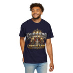 “King of Kings Lord of Lords” Christian T-shirt with crown imagery and ; everyday faith style.