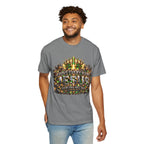“Above Every Name Jesus graphic” Christian T-shirt with crown imagery and ; bold faith-led style.