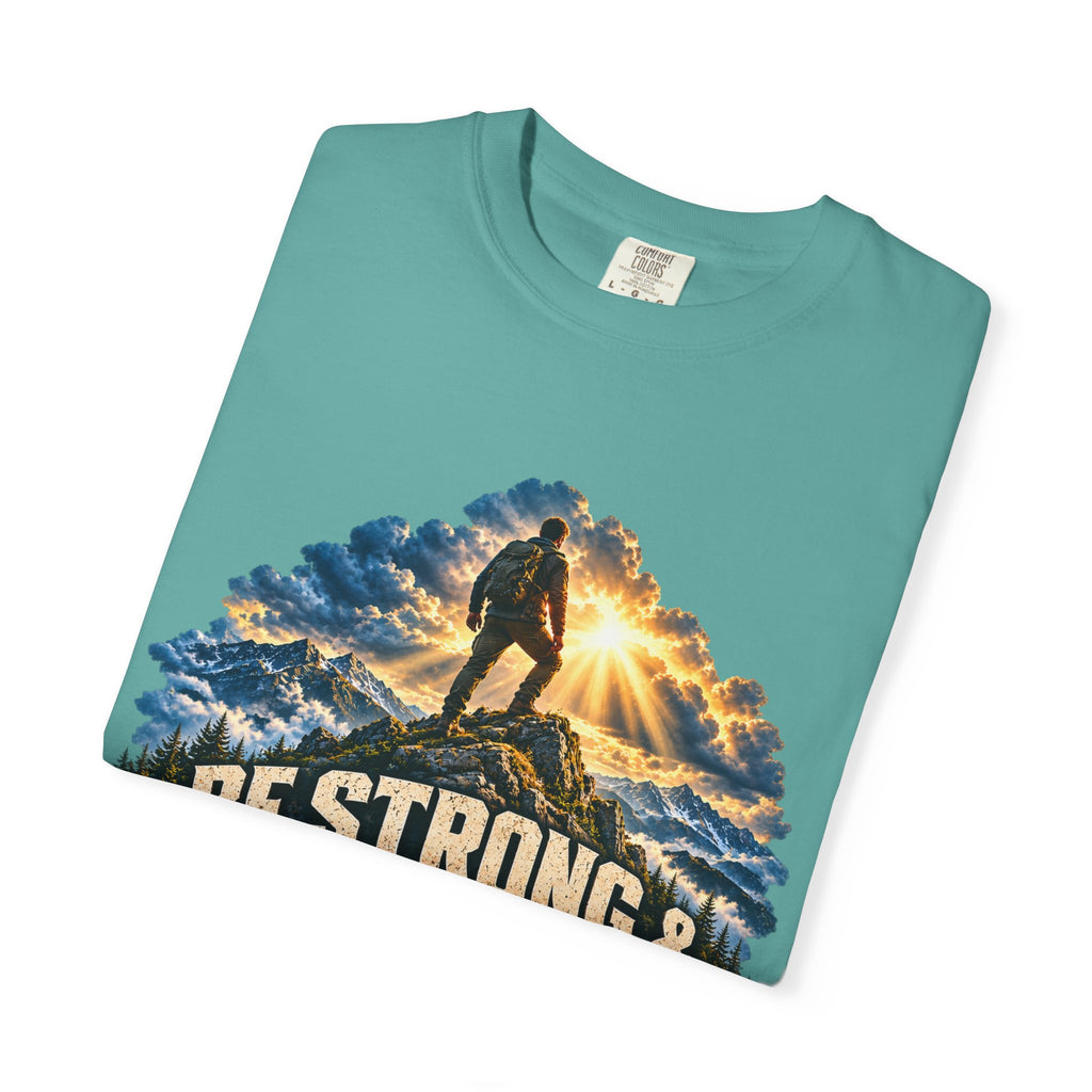 Be Strong & Courageous T-Shirt — Joshua 1:9 Christian Faith Tee