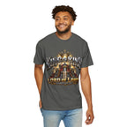 “King of Kings Lord of Lords” Christian T-shirt with crown imagery and ; expressive everyday style.