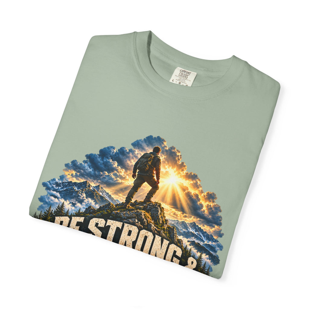 Be Strong & Courageous T-Shirt — Joshua 1:9 Christian Faith Tee
