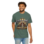 “King of Kings Lord of Lords” Christian T-shirt with crown imagery and ; modern statement style.