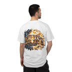 T-shirt featuring "Let There Be Light" — Genesis scripture and bold lettering, front and back design — Kingdom Stuff NZ; resilient faith