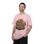“Lion of Judah Conquered Graphic” Christian T-shirt with lion artwork and ; uplifting everyday style.